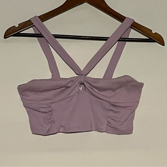 Women's Pacsun PAC Cares Purple Crop Top - Picture 2 of 7
